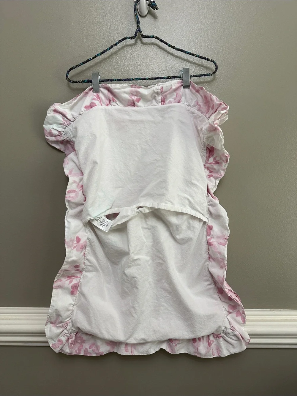 2 LoveShackFancy Potterybarn pink floral standard pillow shams